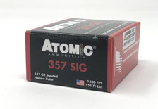 Atomic Ammunition 357 Sig 00455 147 Grain Hollow Point 20 Rounds