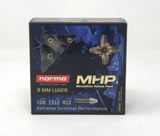 Norma 9mm Luger Extreme Terminal Performance Ammunition GE299740020 108 Grain Monolithic Hollow Point 20 Rounds