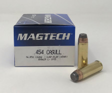 Magtech 454 Casull Ammunition MT454A 260 Grain Semi-Jacketed Flat Soft Point 20 Rounds