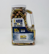 Blue Lake 40 S&W Ammunition BLA40SWJUG250 155 Grain Full Metal Jacket Jug Reman 250 Rounds