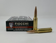 Fiocchi 6.5 Creedmoor Ammunition 65CMMKC 142 Grain Match King Hollow Point Boat Tail 20 Rounds