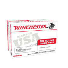 Winchester 6.5 Creedmoor Ammunition USA65CMVP 125 Grain Open Tip Match Value Pack 60 Rounds