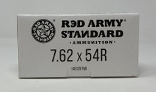 Century Red Army Russian 7.62x54 Rimmed Russian Ammunition AM3093 148 Grain Full Metal Jacket CASE 500 Rounds