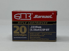 Barnaul 223 Rem Ammunition BARN223SPBT55 55 Grain Soft Point 20 Rounds