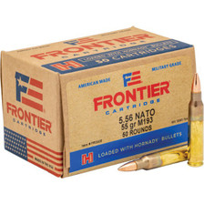 Hornady 5.56x45mm NATO Ammunition HFR2005 Frontier 55 Grain Full Metal Jacket CASE 500 Rounds