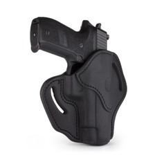 1791 GunLeather  Open Top OWB Holster Right Hand Size 2.3 Stealth Black Fits 1911 4" & 5". Beretta 92FS. CZ 75,75 P-01,75 P-07,P-10. Glock 17,20,21,22,31,34,35,40,41. HK P2000,VP9,VP40. Rock Island 1911 5". Ruger P95. SIG P220,P226. Walther P99 & PPQ