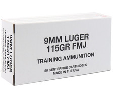 CCI 9mm Luger Ammunition CCI95000 Blazer Brass Training 115 Grain Full Metal Jacket 50 Rounds