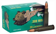 Brown Bear 308 Win Ammunition AB308SP 140 Grain Bimetal Soft Point 20 Rounds