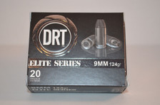 DRT Elite 9mm Luger Ammunition DRT9124E 124 Grain Jacketed Hollow Point 20 Rounds