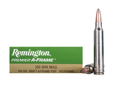 Remington 300 Win Mag Ammunition RS300WMB 180 Grain Swift A-Frame Pointed Soft Point 20 Rounds