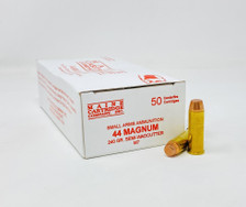 Maine Cartridge Company 44 Magnum Ammunition MCC44MAG 240 Grain Semi-Wadcutter Full Metal Jacket 50 Rounds