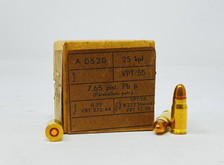 Surplus 30 Luger Ammunition AM2303E Full Metal Jacket 25 Rounds