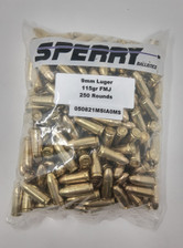 Sperry Ballistics 9mm Luger Ammunition SPY9MMR 115 Grain Full Metal Jacket 250 Rounds