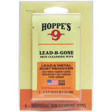 Hoppe's 9 Lead-B-Gone Lead & Metal Dust Remover Cleaning Wipes HOPPLBG6 6 Pack