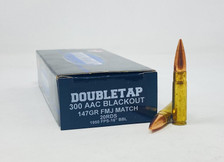 DoubleTap 300 AAC Blackout Ammunition DTAP300BLK147FMJBT 147 Grain Full Metal Jacket Match 20 Rounds