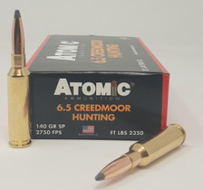 Atomic Ammunition 6.5 Creedmoor Ammunition ATOM65CM140 140 Grain Soft Point 20 Rounds