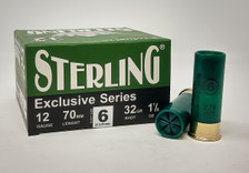 Sterling 12 Gauge Ammunition STRLG1232G6CASE 2-3/4" 1-1/8 oz #6 Shot CASE 250 Rounds
