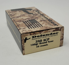 Defender 380 Auto Ammunition DEF380100N 100 Grain Full Metal Jacket 50 Rounds