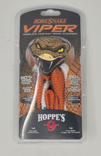 Hoppe's Bore Snake Viper Bore Cleaner BORE24035V For 12 Gauge Shotgun Orange/White