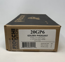 Fiocchi 20 Gauge Golden Pheasant Ammunition FI20GP6CASE 2-3/4" 1oz #6 Shot 1245fps CASE 250 Rounds