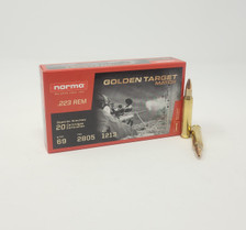 Norma Golden Target 223 Rem Ammunition NORMA2423546 69 Grain Hollow Point Match 20 Rounds