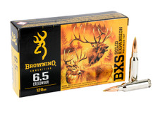 Browning 6.5mm Creedmoor Ammunition B192400651 120 Grain Lead Free BXS Solid Expansion Polymer Tip 20 Rounds
