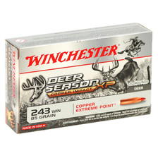 Winchester 243 Win Ammunition Deer Season XP X243DSLF 85 Grain Copper Impact Extreme Point CASE 200 Rounds