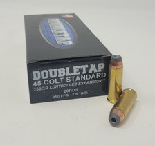 DoubleTap 45 Colt Ammunition DT45CLT250CE20 250 Grain Controlled Expansion Hollow Point 20 Rounds