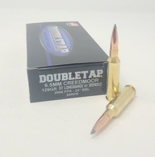 DoubleTap 6.5mm Creedmoor Ammunition DT65CREED129LRB20 129 Grain Bonded Long Range Ballistic Tip 20 Rounds