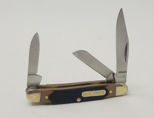 Old Timer Junior Triple Blade Folding Pocket Knife OLT108OT Sawcut/Stainless Steel
