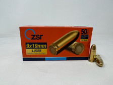 ZSR 9mm Ammunition ZSR9MM115 115 Grain Full Metal Jacket 50 Rounds