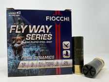 Fiocchi 12 Gauge Ammunition FI123ST153 Steel Waterfowl #3 Shot Zinc Plated 3" 1-1/5oz 1550 FPS 25 Rounds