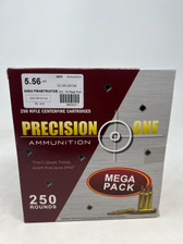 Precision One 5.56x45mm Ammunition PONE410 62 Grain M855 Penetrator Mega Pack 250 Rounds