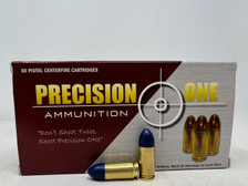 Precision One 9mm Luger Ammunition PONE1455 115 Grain Round Nose Reman Blue Bullets 50 Rounds