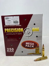 Precision One 223 Remington Ammunition PONE1248 55 Grain Soft Point Mega Pack 250 Rounds