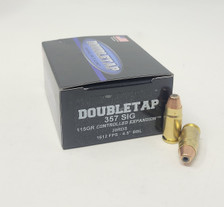 Doubletap 357 Sig Ammunition DT357SIG115 115 Grain Controlled Expansion Jacketed Hollow Point 20 Rounds