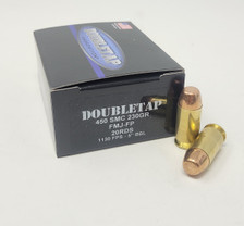 Doubletap 450 SMC Ammunition DT450SMC230FMJ 230 Grain Full Metal Jacket Flat Point 20 Rounds