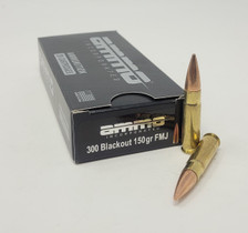 Ammo Inc 300 Blackout Ammunition AI300B150FMJ-A20 150 Grain Full Metal Jacket CASE 500 Rounds