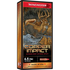 Winchester 6.5 PRC Ammunition Copper Impact X65PCLF 125 Grain Ballistic Tip Lead Free 20 Rounds