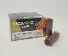 BioAmmo 12 Gauge Ammunition Clay Lead Target BR2475 2-3/4" #7.5 Shot 7/8oz 1350fps 25 Rounds