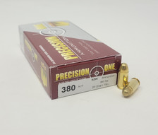 Precision One 380 Auto Ammunition PONE1306 95 Grain Full Metal Jacket CASE 1000 Rounds