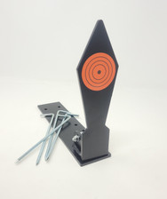 Ridgeline Steel Pop-Up Shooting Target FOT10387 Diamond Shaped (Black/Orange)