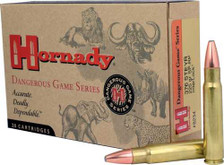 Hornady 376 Steyr Ammunition Dangerous Game Series H8234 225 Grain Interlok Soft Point-RP 20 Rounds