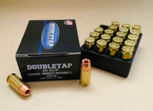 DoubleTap 45 ACP Ammunition DT45ACP230BD20 230 Grain Bonded Defense Jacketed Hollow Point 20 Rounds