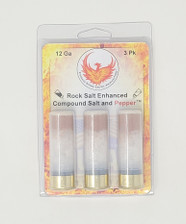 Phoenix Rising 12 Gauge Ammunition PR12SP 2-3/4" Rock Salt Enhanced Compound Salt and Pepper Blast 3 Rounds