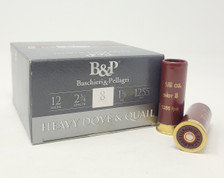 Baschieri & Pellagri 12 Gauge Ammunition Heavy Dove & Quail BP12B18D8CASE 2-3/4" #8 Shot 1-1/8oz 1255fps CASE 250 Rounds