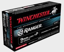 Winchester 9mm +P Ammunition Ranger Lead Free RA9SF1 90 Grain Frangible 50 Rounds