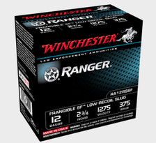 Winchester 12 Gauge Ammunition Ranger Low Recoil RA12RSSF 2-3/4" Lead Free Frangible Slug 375 Grain 1275fps 25 Rounds