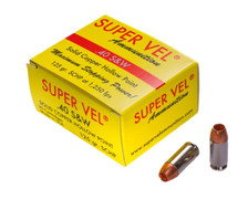 Super Vel 40 S&W Ammunition SVEL40SWSCHP20 125 Grain Solid Copper Hollow Point 20 Rounds