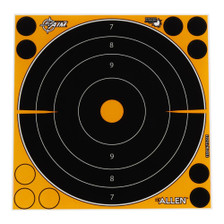 Allen Company EZ Aim Splash Reactive Paper Shooting Targets 8"x8" 30 Pack AL15221 Black/Orange